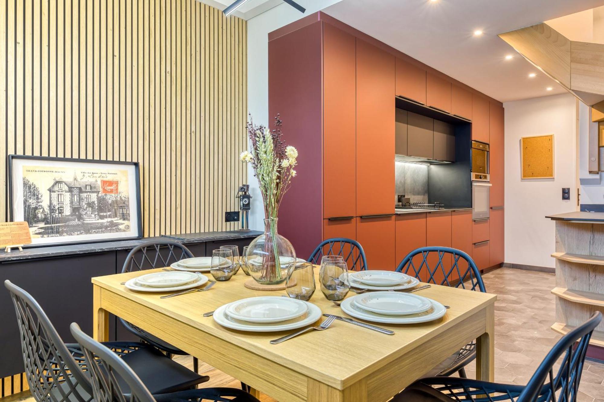 Ferienwohnung Rose Ecrin De Charme Avec Parking Terrasse Privee Et Jardin Partage Grand-Couronne Exterior foto