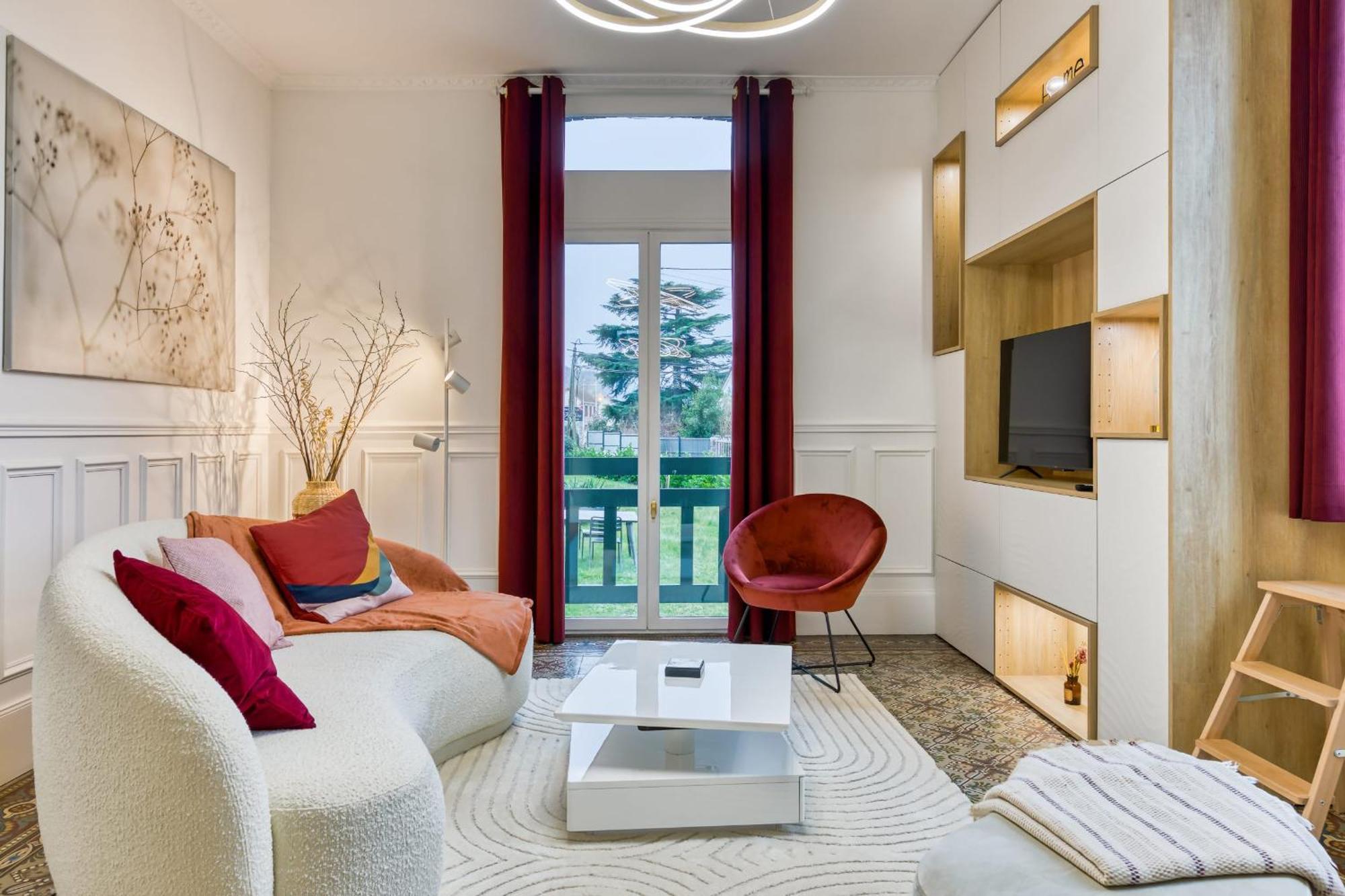Ferienwohnung Rose Ecrin De Charme Avec Parking Terrasse Privee Et Jardin Partage Grand-Couronne Exterior foto
